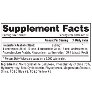 Product composition Hi-Tech Pharma Halodrol 30 tabs.