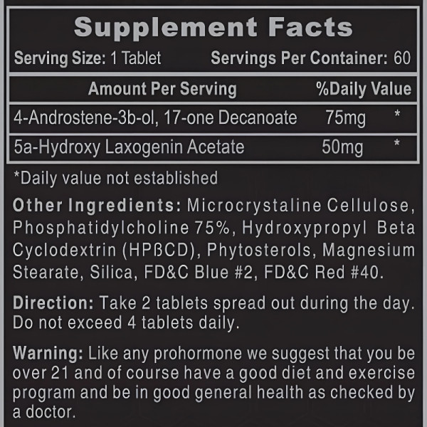 Zusammensetzung Hi-Tech Pharma Androdiol 60 tabl.