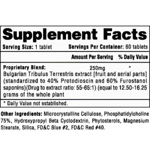 Zusammensetzung Hi-Tech Pharma Tribesterone 60 tabl.