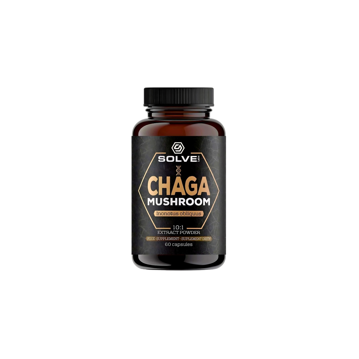 Solve Labs Chaga Mushroom 10:1 60 caps.