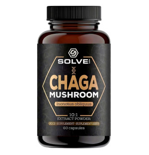 Solve Labs Chaga Mushroom 10:1 60 caps.