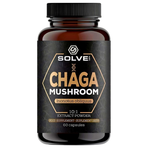 Solve Labs Chaga Mushroom 10:1 60 caps.