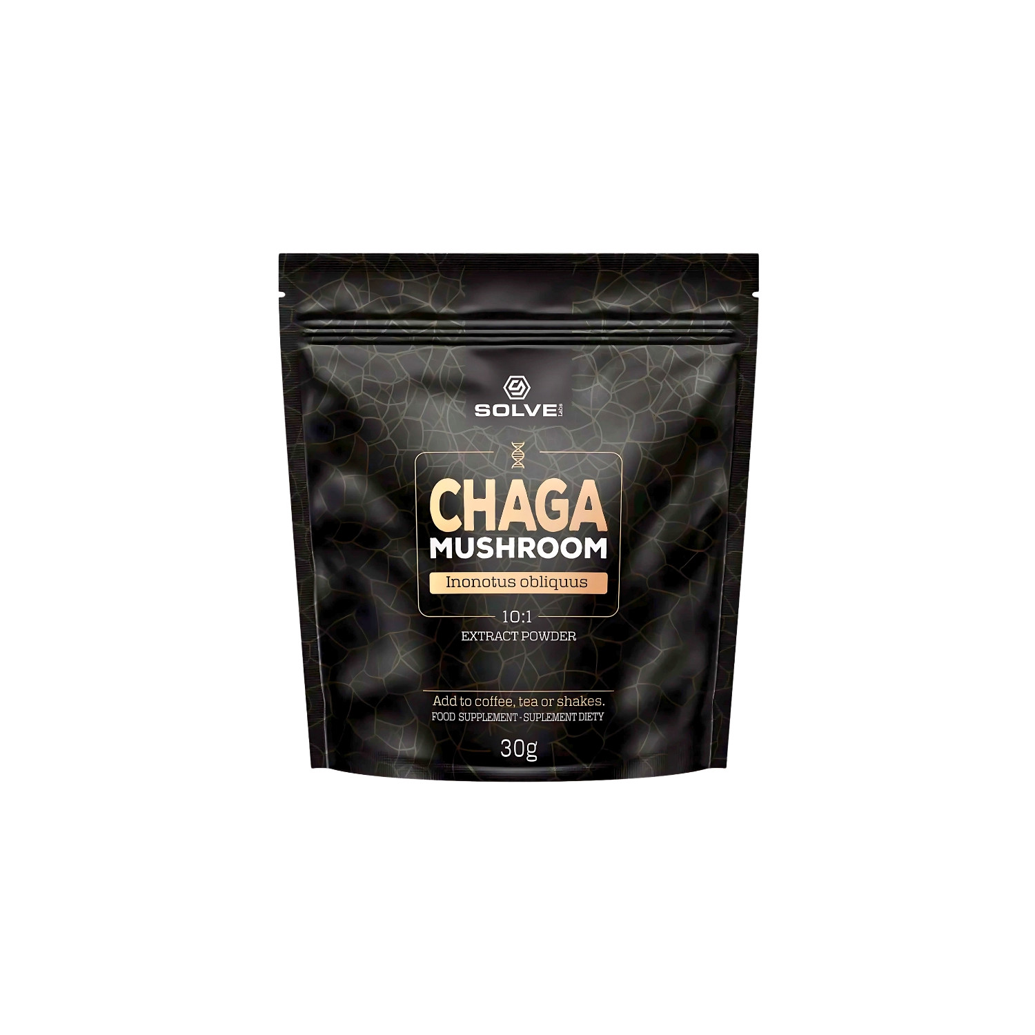 Solve Labs Chaga 10:1 Powder Błyskoporek Podkorowy 30g