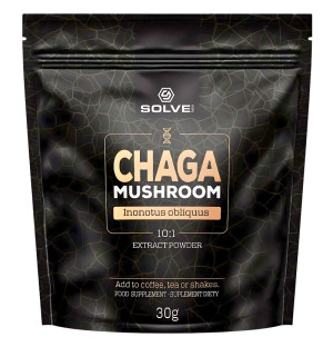 Solve Labs Chaga Mushroom 10:1 Powder 30g