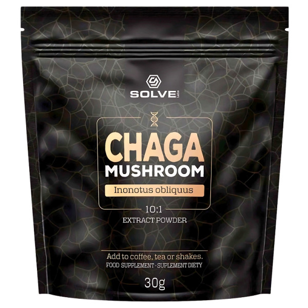 Solve Labs Chaga 10:1 Powder Błyskoporek Podkorowy 30g