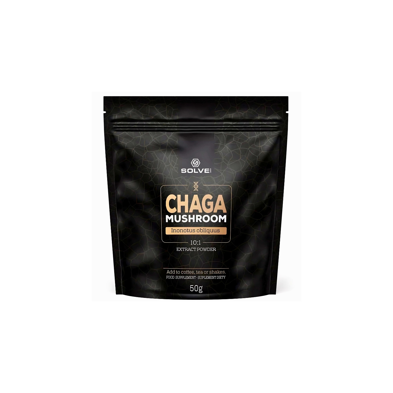 Solve Labs Chaga 10:1 Powder Błyskoporek Podkorowy 50g