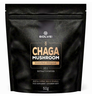 Solve Labs Chaga 10:1 Powder Błyskoporek Podkorowy 50g