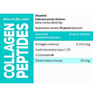 Skład produktu Solve Labs Collagen Peptides 180g