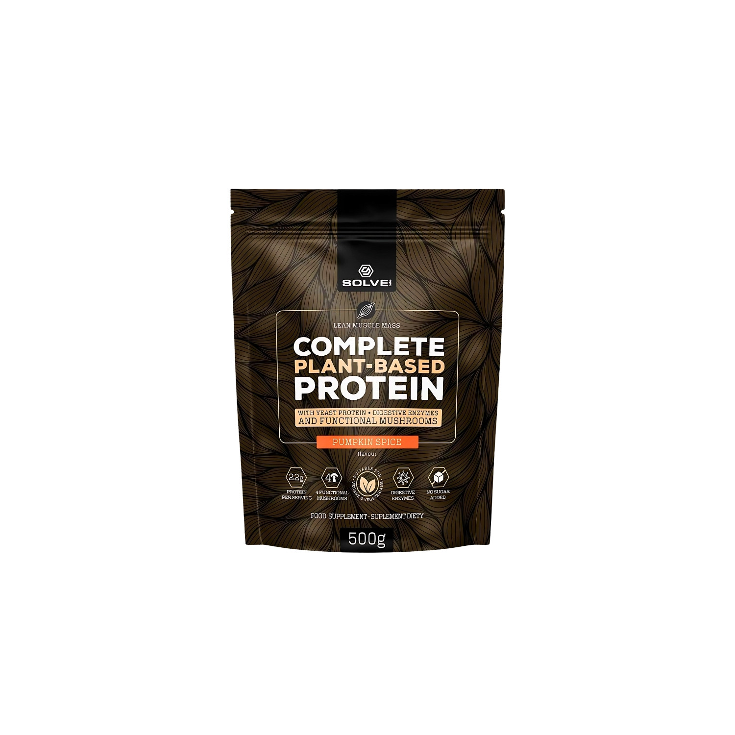 Solve Labs Complete Plant-Based Protein 500g pumpkin