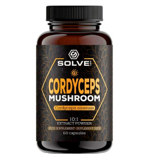 Zusammensetzung Solve Labs Cordyceps 10:1 60 kaps.