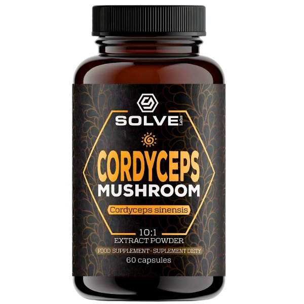 Zusammensetzung Solve Labs Cordyceps 10:1 60 kaps.