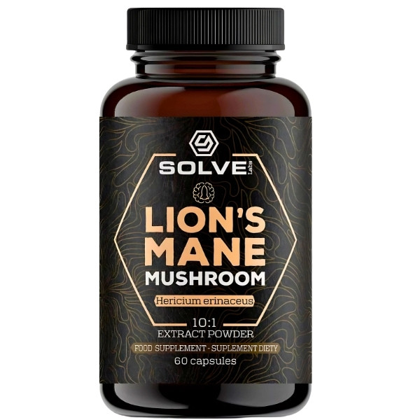 Solve Labs Lions Mane 10:1 Hericium Erinaceus 60 kaps.