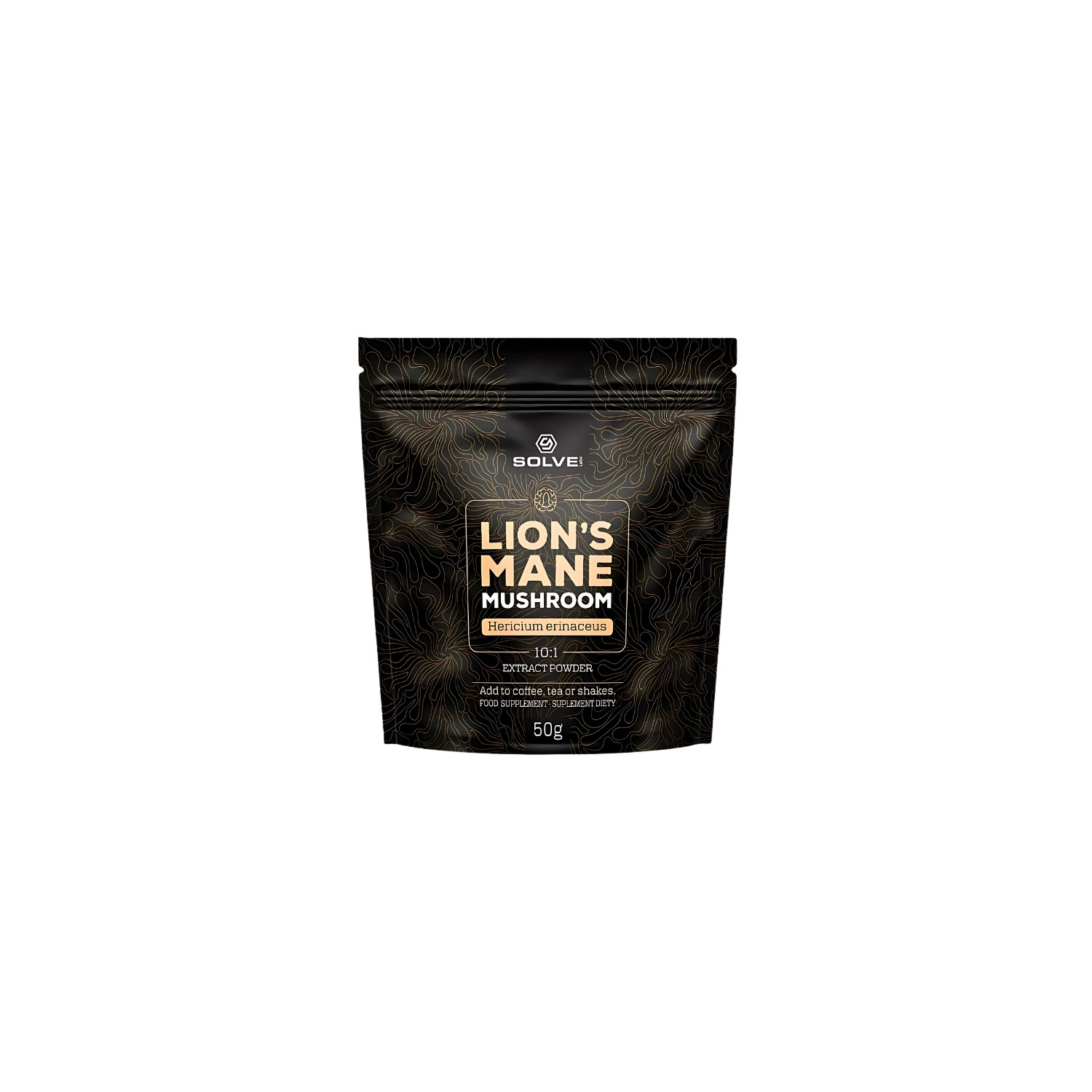 Solve Labs Lions Mane 10:1 Powder Hericium Erinaceus 30g