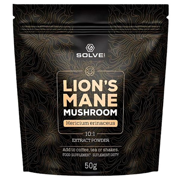 Solve Labs Lions Mane 10:1 Powder Hericium Erinaceus 30g