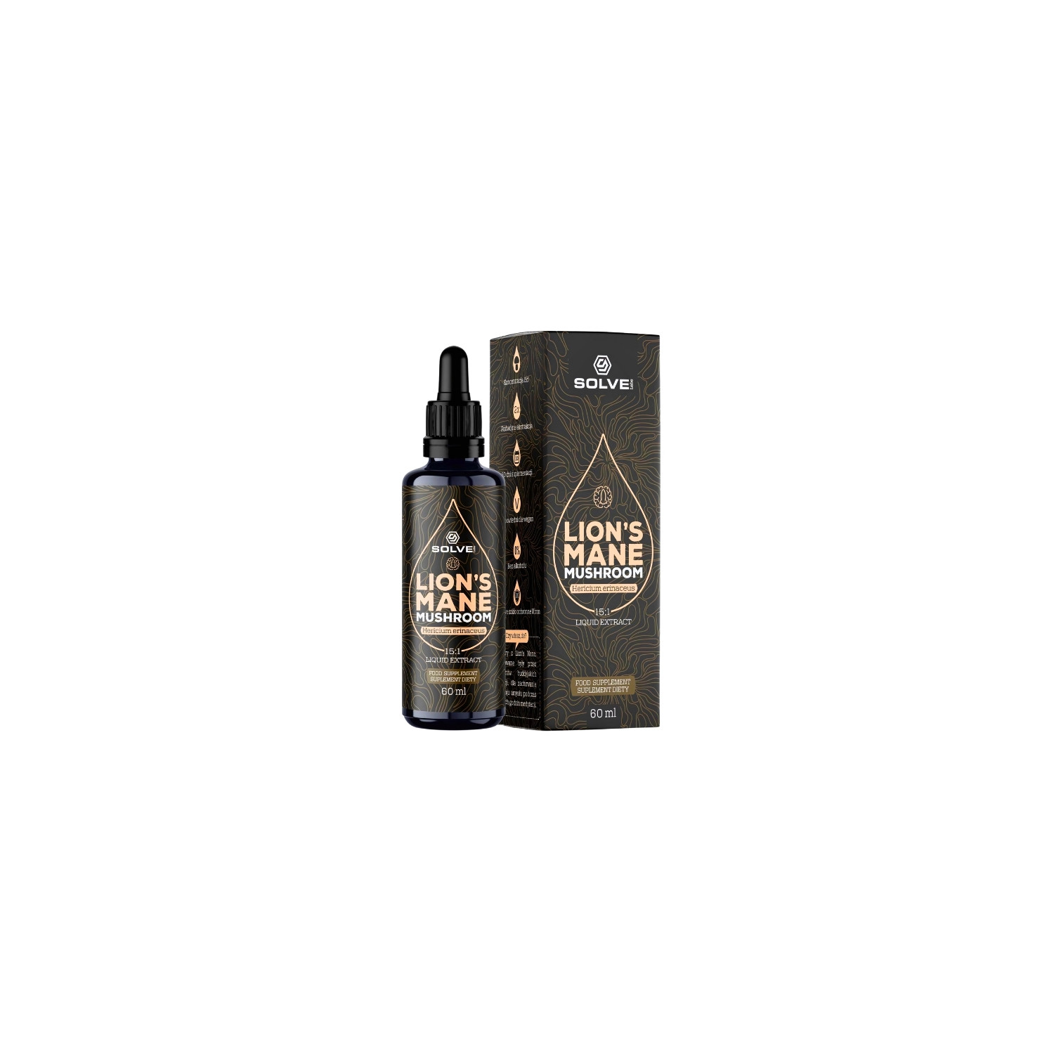 Solve Labs Lions Mane 15:1 Drops 60ml