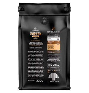 Product composition Solve Labs Mushroom Coffee Chaga + Ashwagandha 330g