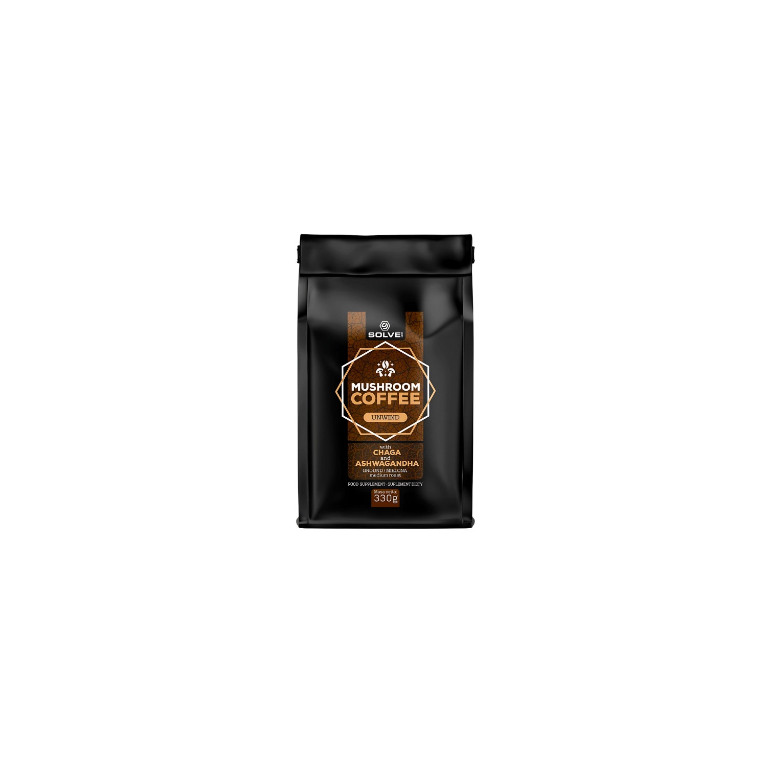 Solve Labs Mushroom Coffee Chaga + Ashwagandha 330g