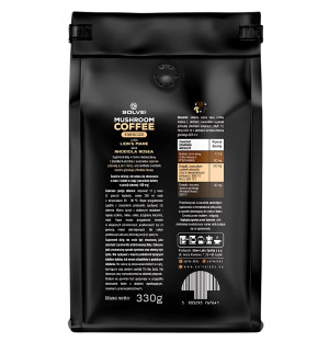 Product composition Solve Labs Mushroom Coffee Lion's mane + Rhodiola 330g