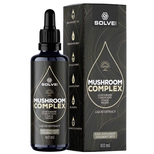 Solve Labs Mushroom Complex 4 Mushrooms in Drops 60ml