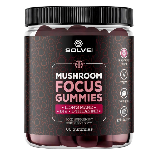 Solve Labs Mushroom Focus Gummies Soplówka Jeżowata 240g