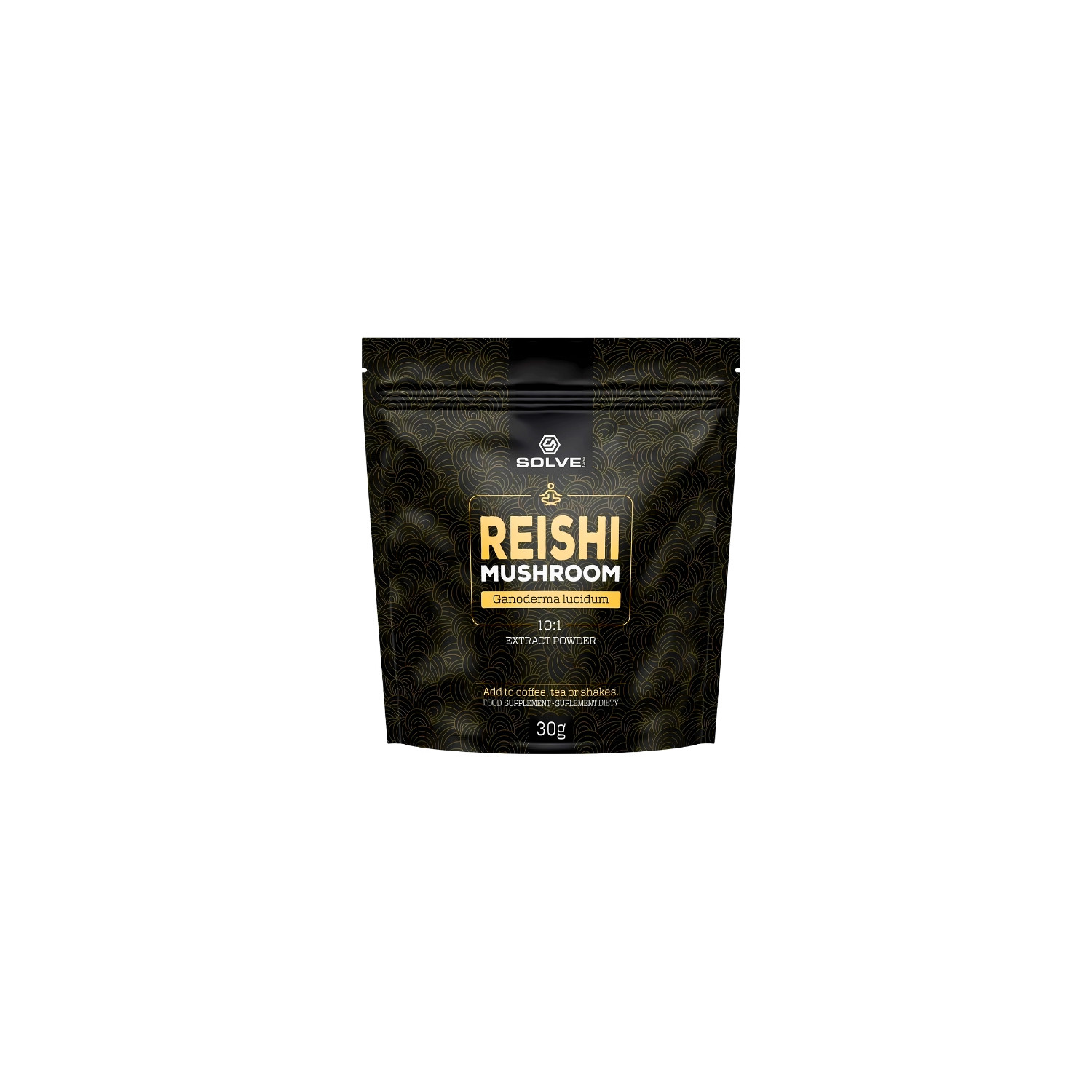 Solve Labs Reishi 10:1 Ganoderma Lucidum Mushroom Powder 30g