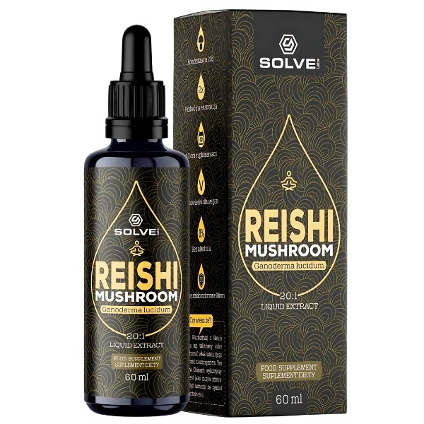 Solve Labs Reishi 20:1 Ganoderma Lucidum Drops 60ml