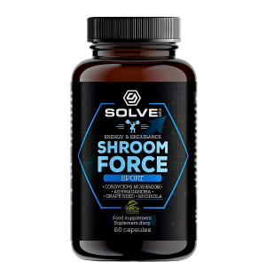 Solve Labs Shroom Force - Cordyceps Sinensis ATP Pre-Workout 60 caps.