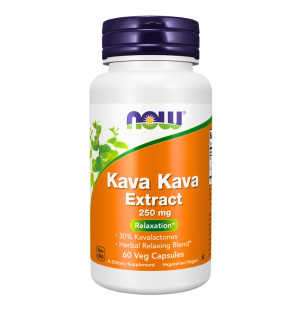 NOW Foods Kava Kava Extract 250mg 60 caps. Vege