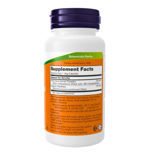 Skład produktu NOW Foods Kava Kava Extract 250mg 60 kaps. Vege