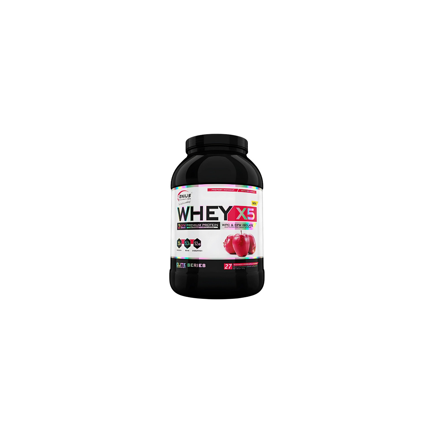 Genius Nutrition Whey-X5 900g baked apple
