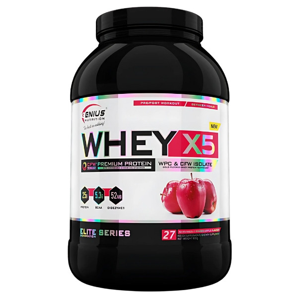 Genius Nutrition Whey-X5 900g baked apple