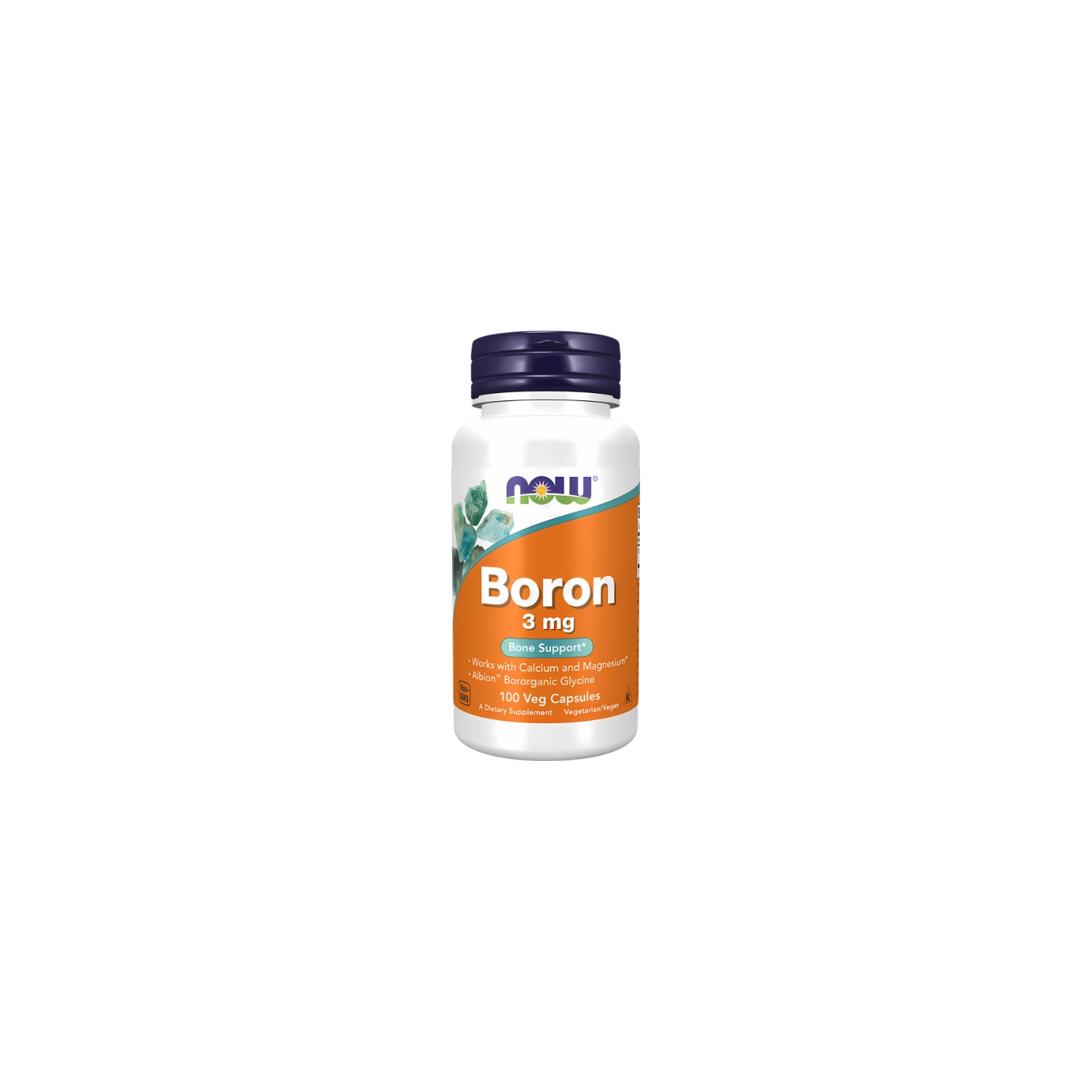 NOW Foods Boron 3mg 100 caps. Vege