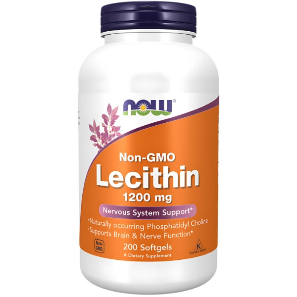 NOW Foods Lecytyna 1200mg 200 kaps. Softgels