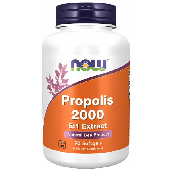 NOW Foods Propolis 2000 5:1 Extract 90 caps. Softgels