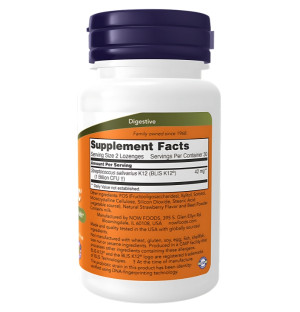 Zusammensetzung NOW Foods OralBiotic 60 Lutschtabletten