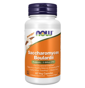 NOW Foods Saccharomyces Boulardii 60 kaps. Vege