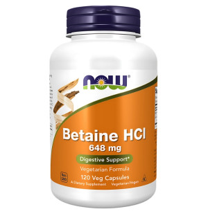 NOW Foods Betain HCl 120 kaps. Vege