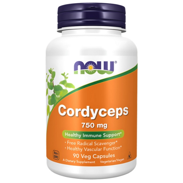 NOW Foods Cordyceps 750mg 90 caps. Vege