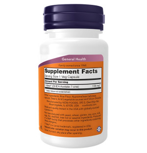 Product composition NOW Foods 7-KETO 100mg 60 caps. Vege