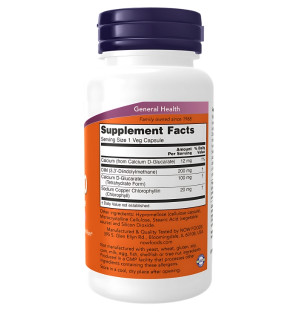 Product composition NOW Foods DIM 200 Diindolylmethan 90 caps. Vege