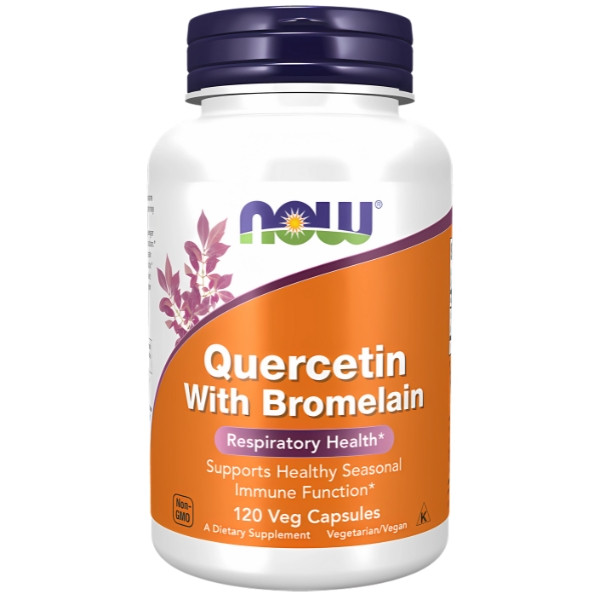 NOW Foods Quercetin with Bromelain 120 kaps. Vege