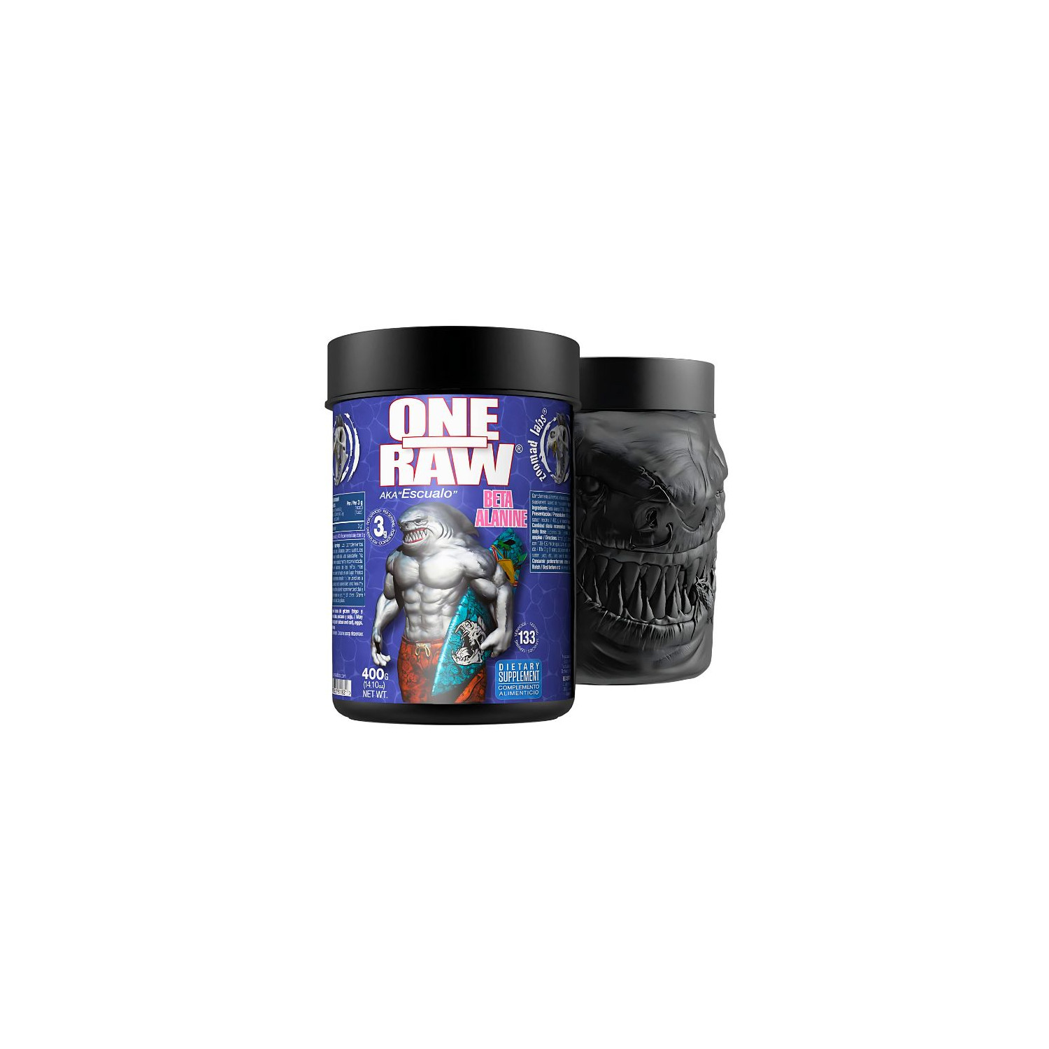 Zoomad Labs One Raw Beta Alanine 400g wild berries shark