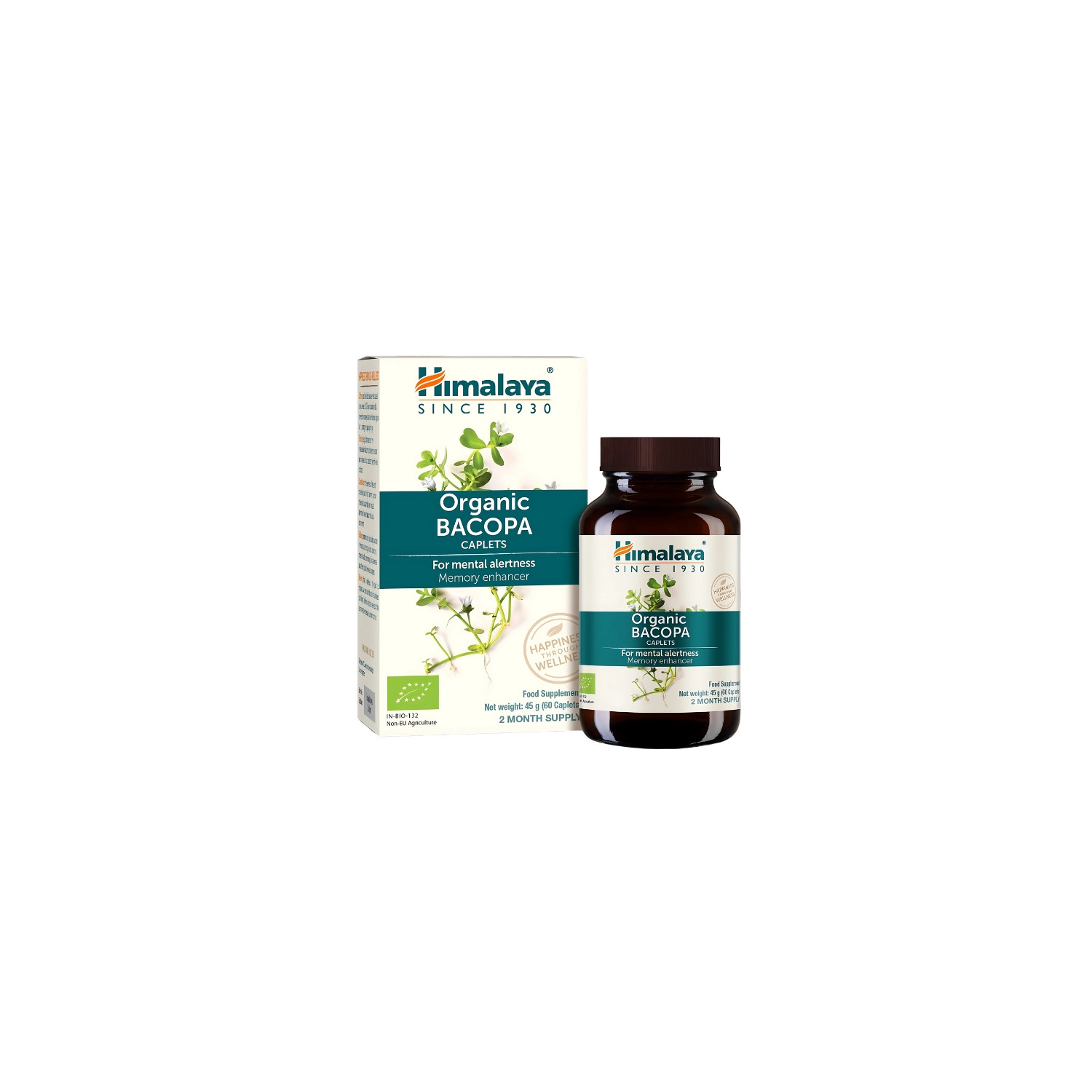 Himalaya Organic Bacopa - Pamięć i Koncentracja 60 kaps.