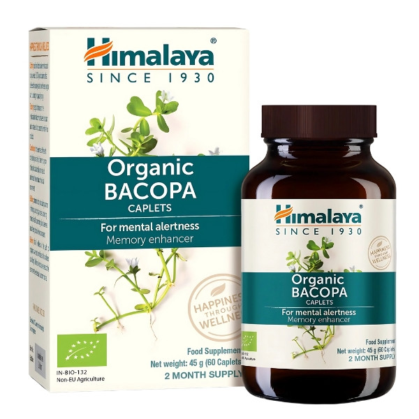 Himalaya Organic Bacopa - Gedächtnis und Konzentration 60 kaps.