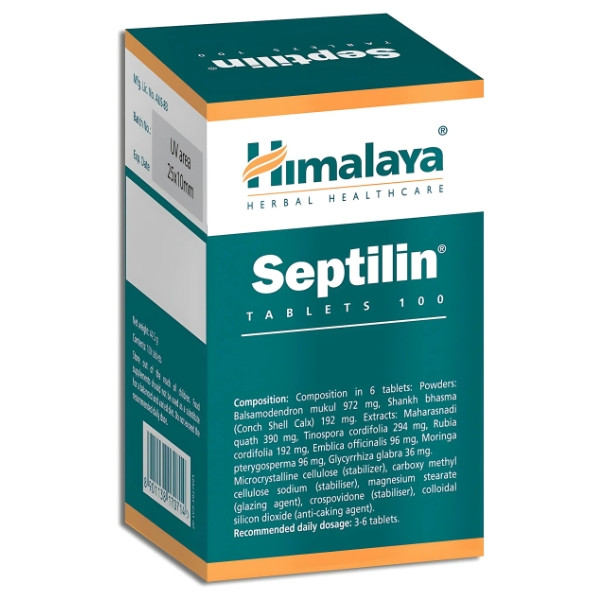 Zusammensetzung Himalaya Septilin - Unterstützung des Immunsystems 100 tabl.