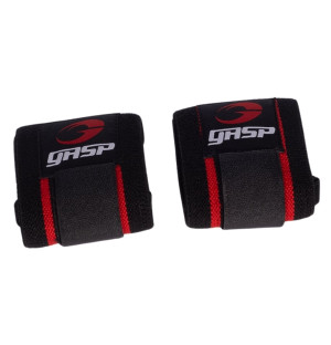 Preview2 GASP Hardcore Wrist Wraps Black-Red 33cm