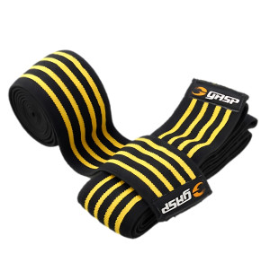 Vorschau1 GASP Knee Wraps Schwarz-Gelb 200cm