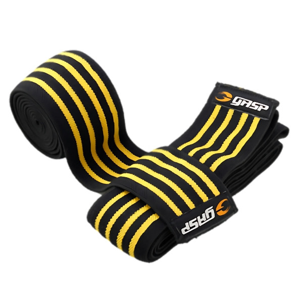 Vorschau1 GASP Knee Wraps Schwarz-Gelb 200cm