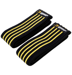 GASP Knee Wraps Schwarz-Gelb 200cm