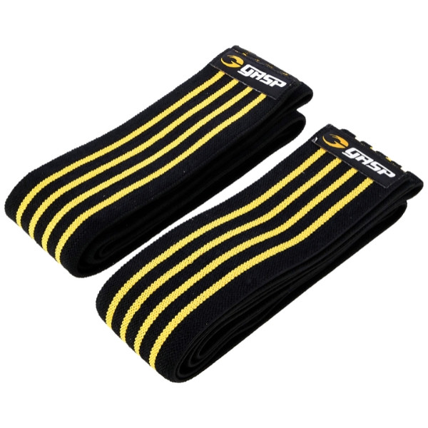 GASP Knee Wraps Schwarz-Gelb 200cm